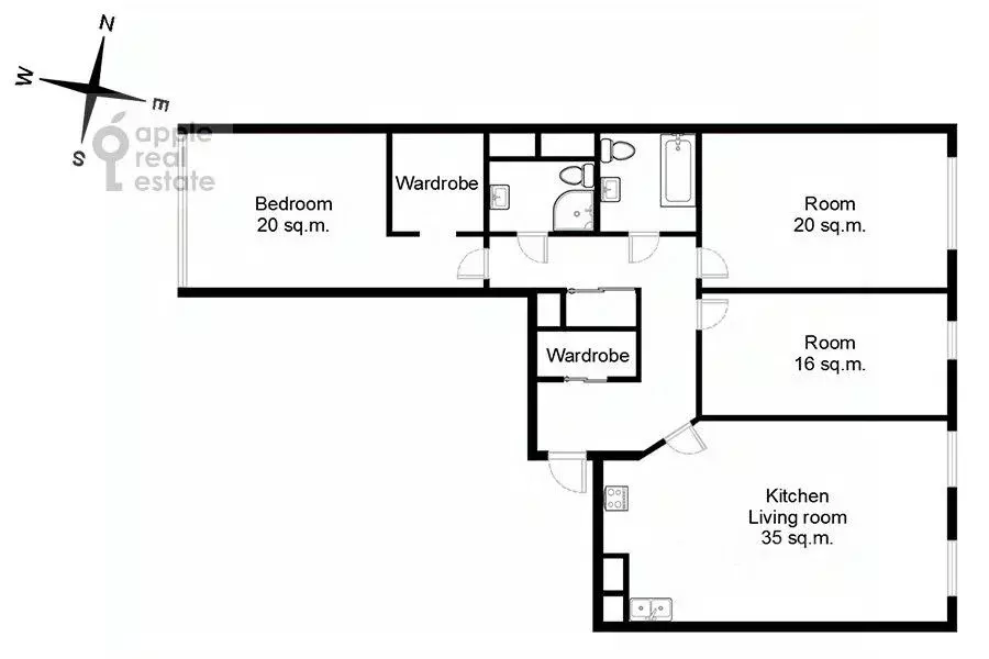4-к кв. Москва Павелецкая наб., 6А (125.0 м) - Фото 2