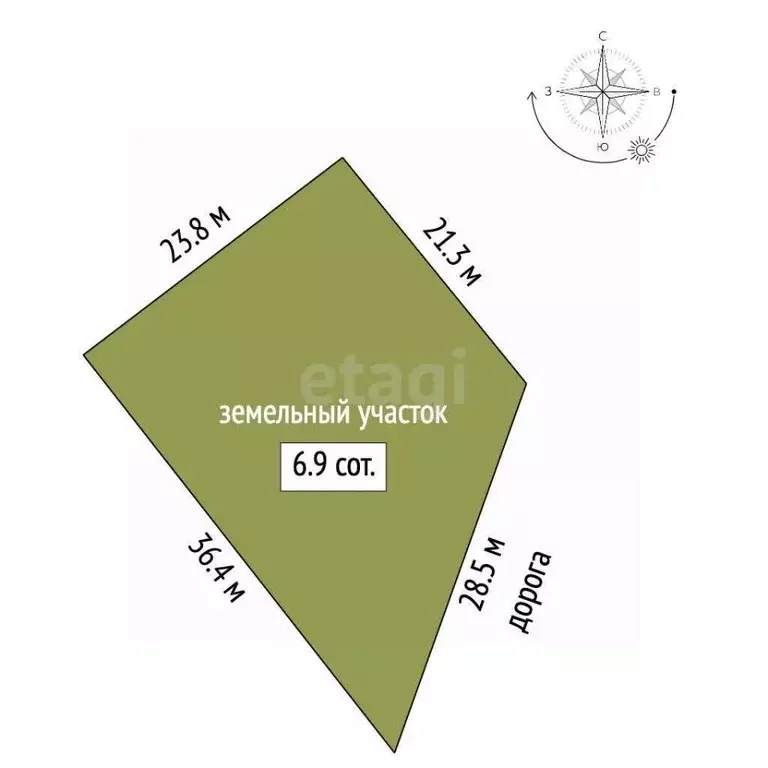 Участок в Ростовская область, Азовский район, Елизаветинское с/пос, ... - Фото 2