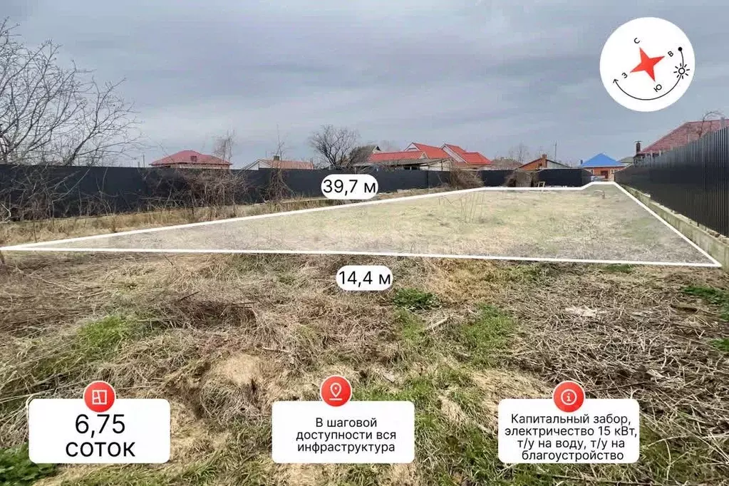 Участок в Краснодарский край, Славянск-на-Кубани Полковая ул., 379 ... - Фото 1