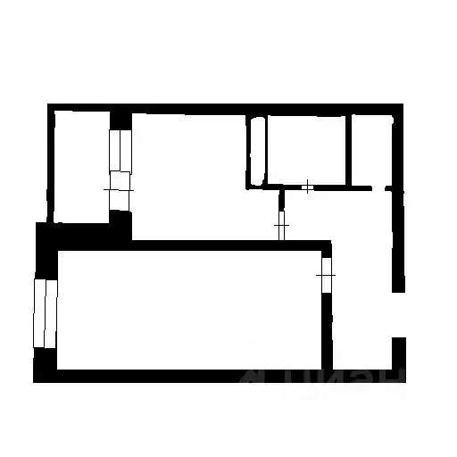 1-к кв. Воронежская область, Воронеж ул. Шишкова, 144б (34.3 м) - Фото 2