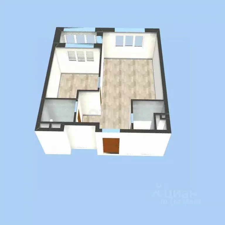 1-к кв. Башкортостан, Уфа ул. Энтузиастов, 7 (44.63 м) - Фото 1