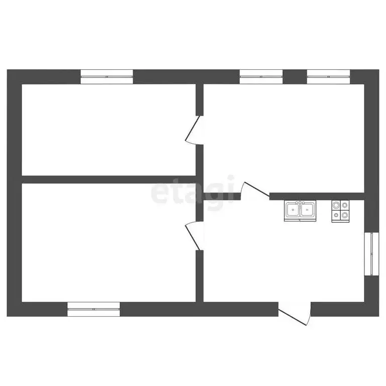 Дом в Заводоуковск, Донбасская улица (43.2 м) - Фото 1