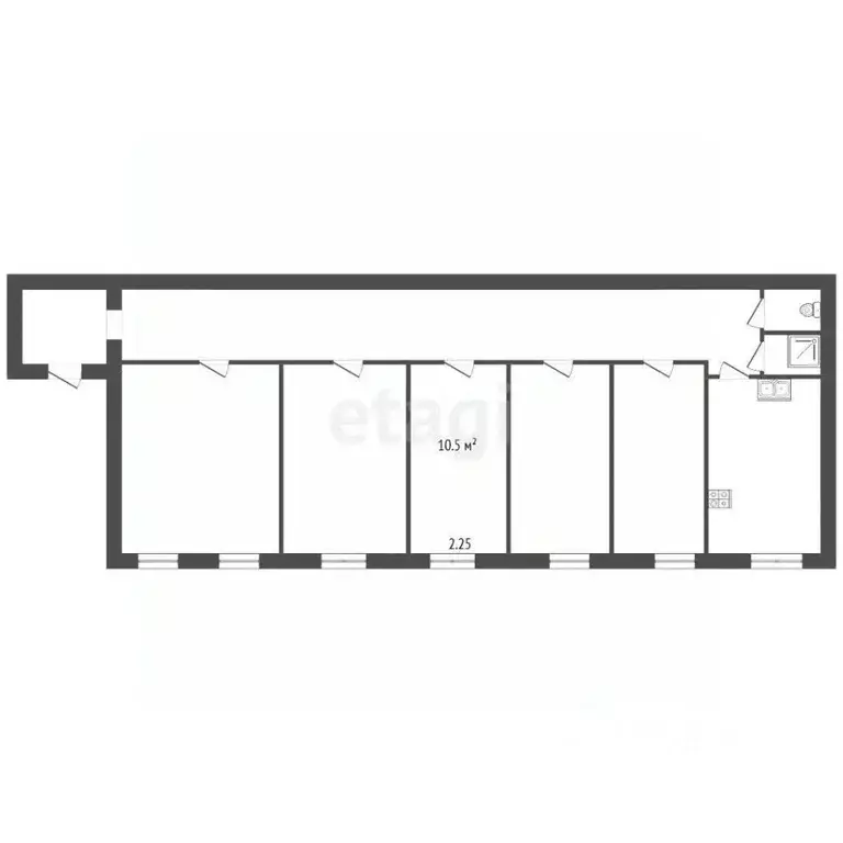 Комната Санкт-Петербург наб. Канала Грибоедова, 59 (10.5 м) - Фото 2