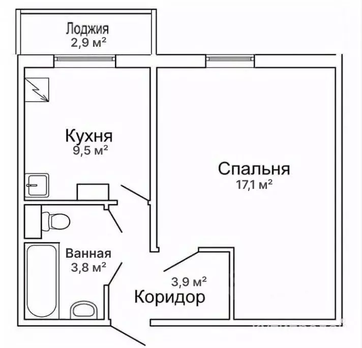 1-к кв. Ставропольский край, Ставрополь ул. Чапаева, 4/7Д (34.3 м) - Фото 1