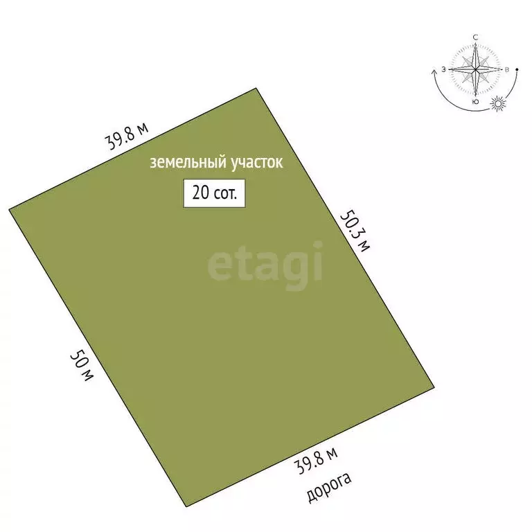 Участок в Камышлов, Степная улица (20 м) - Фото 1