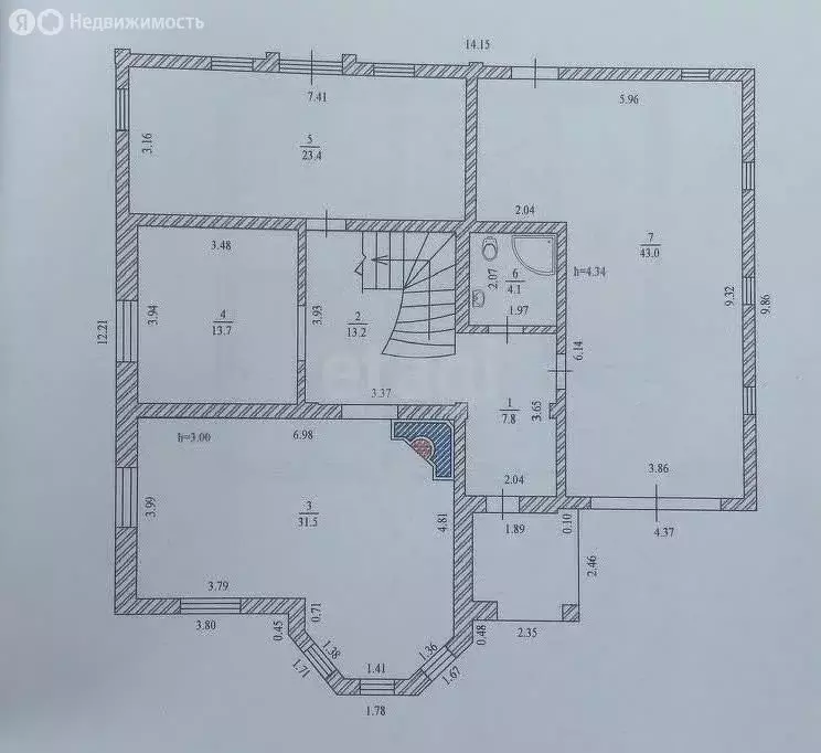 Дом в Калинино, Лазурная улица (259.1 м) - Фото 1