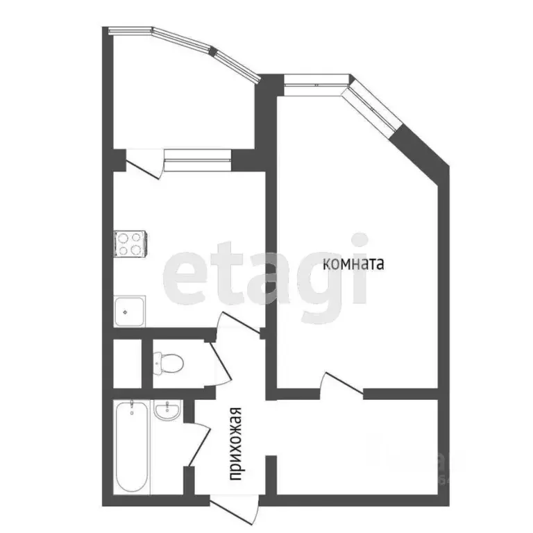 1-к кв. Москва ул. Новаторов, 36К5 (41.8 м) - Фото 2