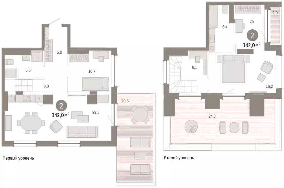 3-комнатная квартира: Тюмень, улица Муравленко, 9к1 (142.04 м) - Фото 2