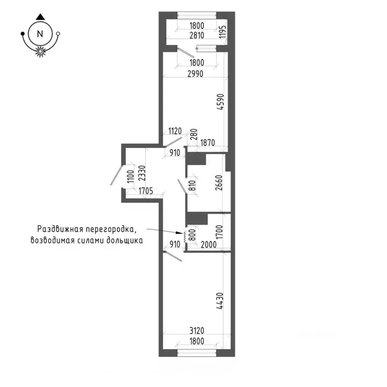 1-к кв. Санкт-Петербург бул. Измайловский, 9 (45.3 м) - Фото 1