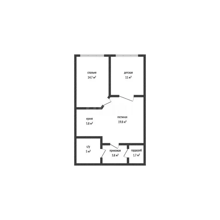 2-комнатная квартира: Махачкала, проспект Расула Гамзатова, 108 (62 м) - Фото 1