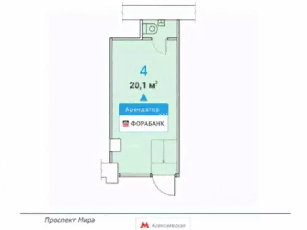 Помещение свободного назначения в Москва просп. Мира, 97 (20 м) - Фото 2