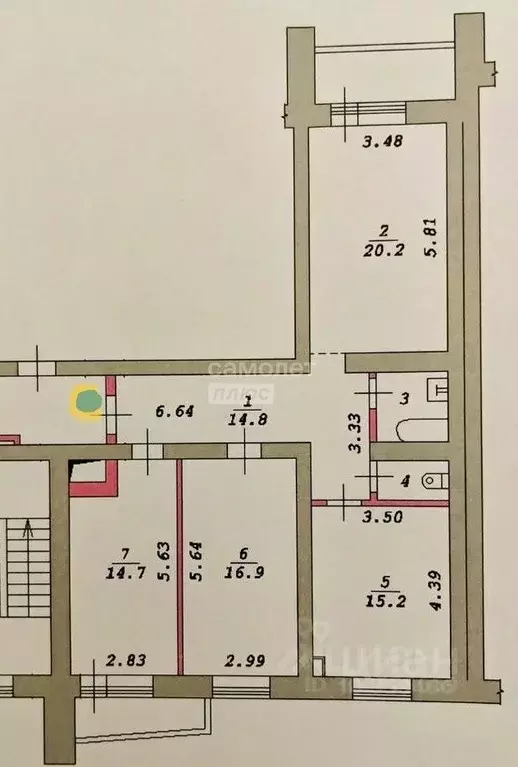 3-к кв. Новосибирская область, Новосибирск ул. Тюленина, 12 (87.0 м) - Фото 1