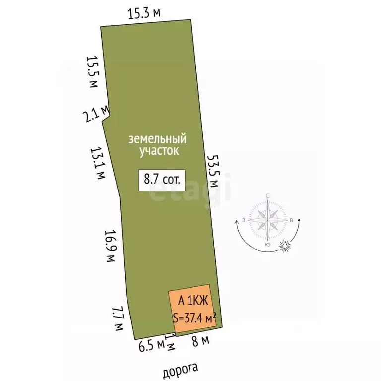 Дом в Свердловская область, Талица ул. Труда, 8 (37 м) - Фото 2