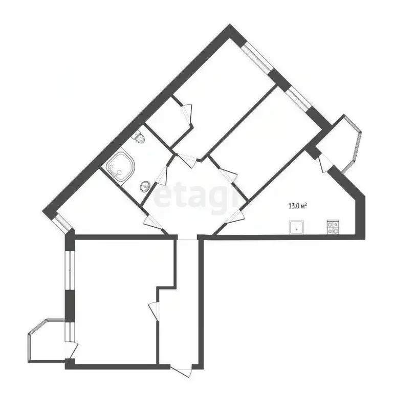 3-к кв. Тюменская область, Тюмень ул. Муравленко, 9 (96.7 м) - Фото 1