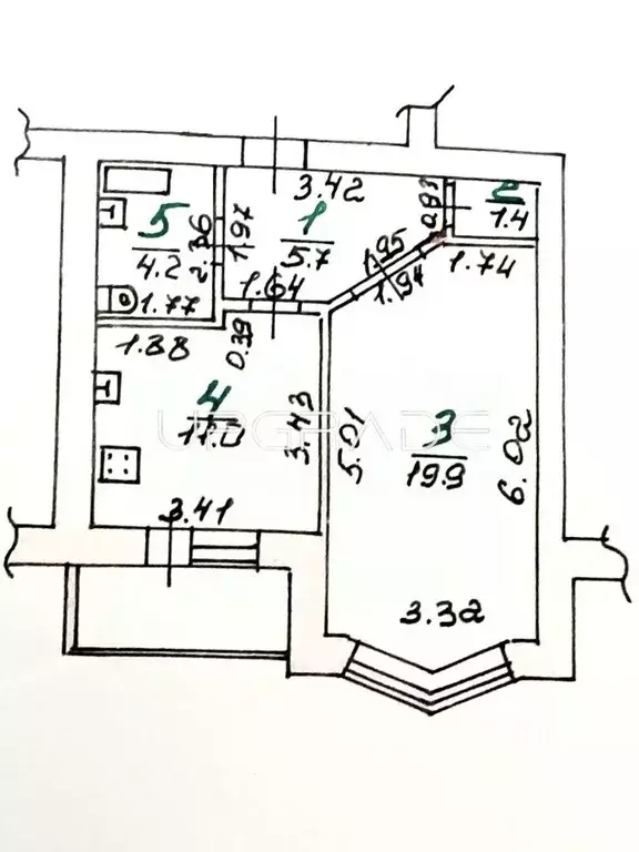 1-к кв. Орловская область, Орел Комсомольская ул., 267 (42.2 м) - Фото 1