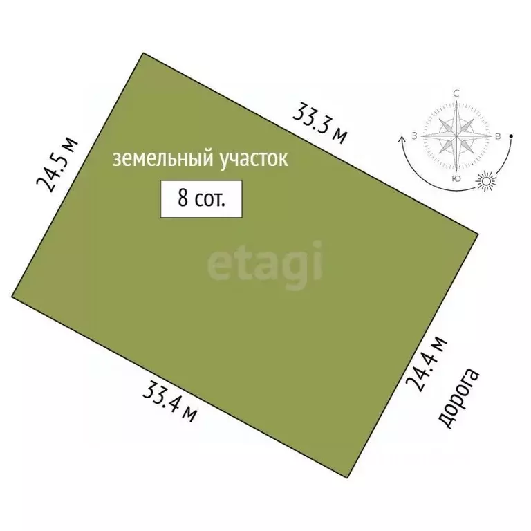 Участок в Башкортостан, Стерлитамакский район, Отрадовский сельсовет, ... - Фото 2