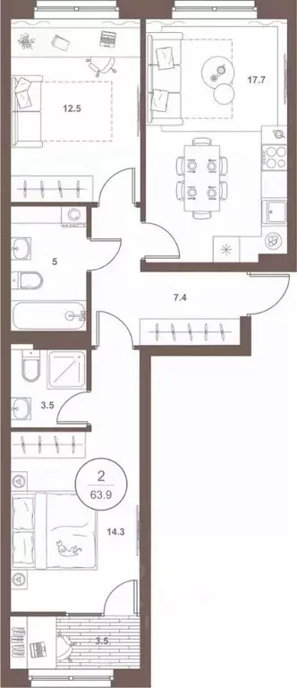 2-к кв. Пензенская область, Пенза Арбеково жилрайон, Дальнее Арбеково ... - Фото 1