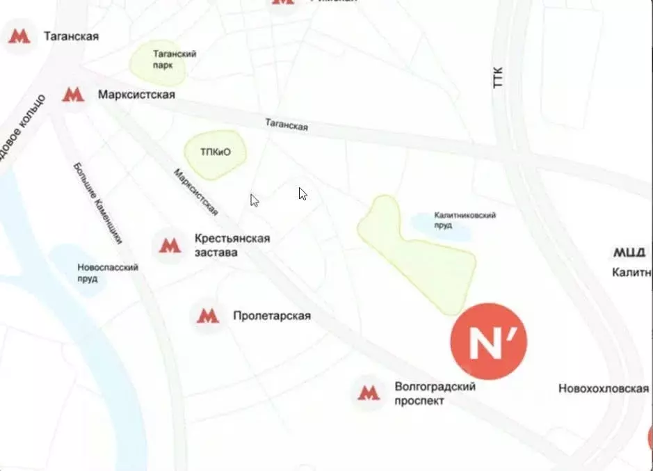 Студия Москва Автомобильный проезд, 4 (18.0 м) - Фото 1