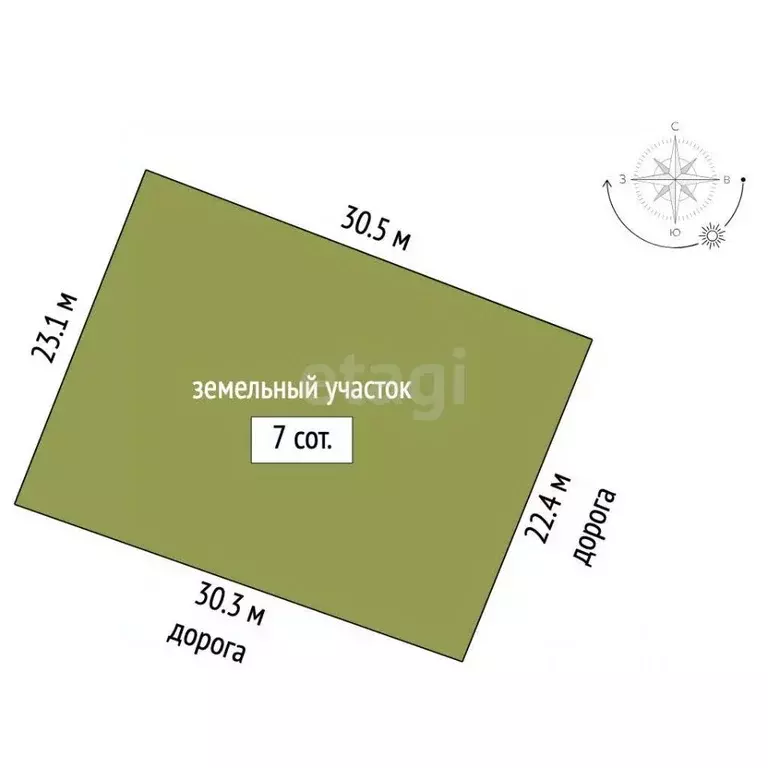 Участок в Татарстан, Елабуга Сизовец садоводческое товарищество, 1 ... - Фото 2