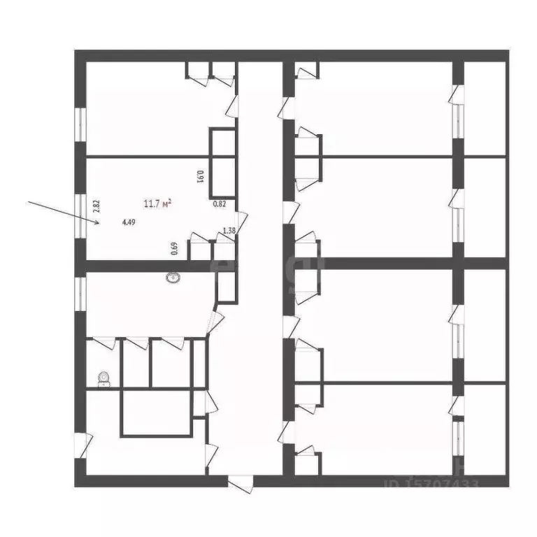 Комната Санкт-Петербург ул. Маршала Казакова, 13 (12.0 м) - Фото 1