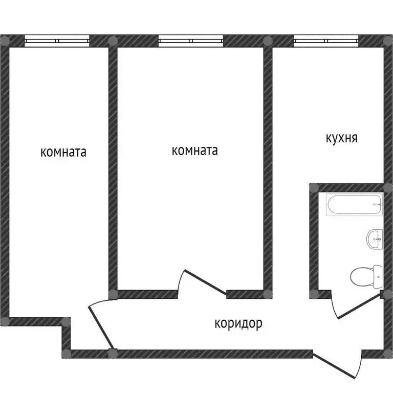 2-комнатная квартира: Воронеж, Ленинский проспект, 13 (44.3 м) - Фото 1
