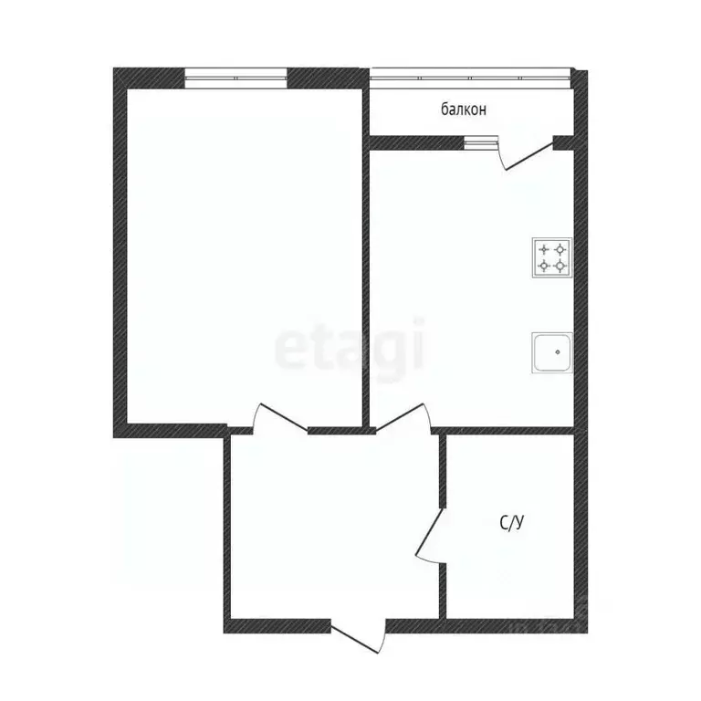 1-к кв. Белгородская область, Белгород ул. Есенина, 9к3 (54.9 м) - Фото 1