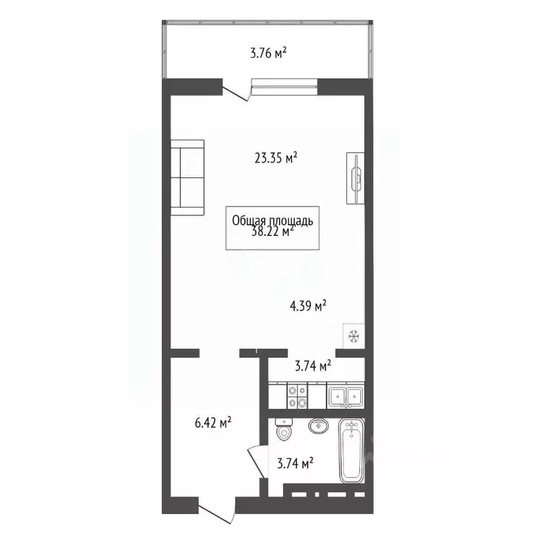 Студия Новосибирская область, Новосибирск ул. Виктора Шевелева, 24 ... - Фото 1