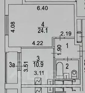 1-к кв. Москва Кусковская ул., 12/1 (43.3 м) - Фото 2