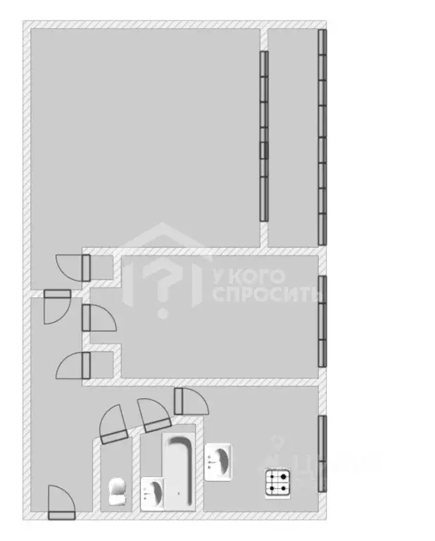 2-к кв. Санкт-Петербург просп. Ветеранов, 151К2 (45.6 м) - Фото 2