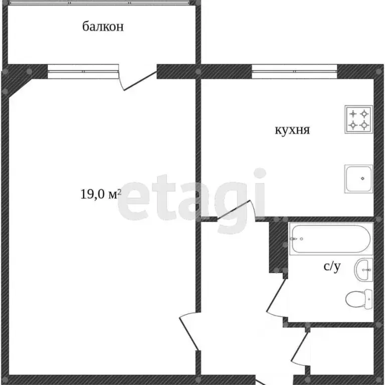 1-к кв. Ханты-Мансийский АО, Сургут тракт Тюменский, 2 (49.0 м) - Фото 1