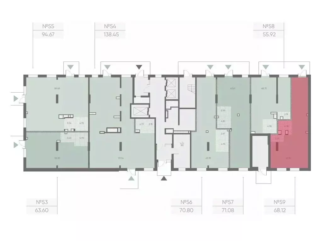 Помещение свободного назначения в Санкт-Петербург Морская миля жилой ... - Фото 2