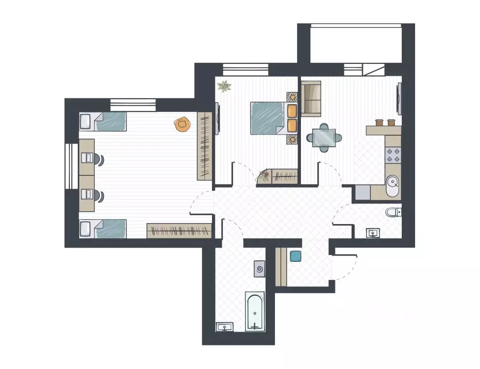 3-к кв. Кировская область, Киров ул. Капитана Дорофеева, 24 (80.4 м) - Фото 1