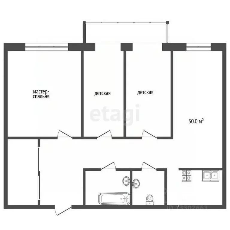 3-к кв. Ханты-Мансийский АО, Сургут ул. Солнечная, 4с1 (87.0 м) - Фото 1