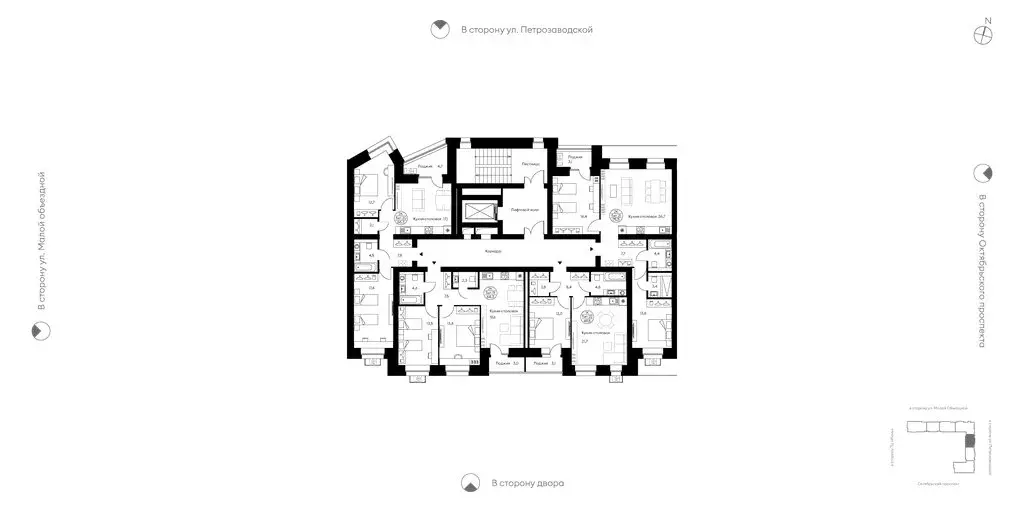 2-комнатная квартира: Сыктывкар, Октябрьский проспект, 139 (75.5 м) - Фото 2