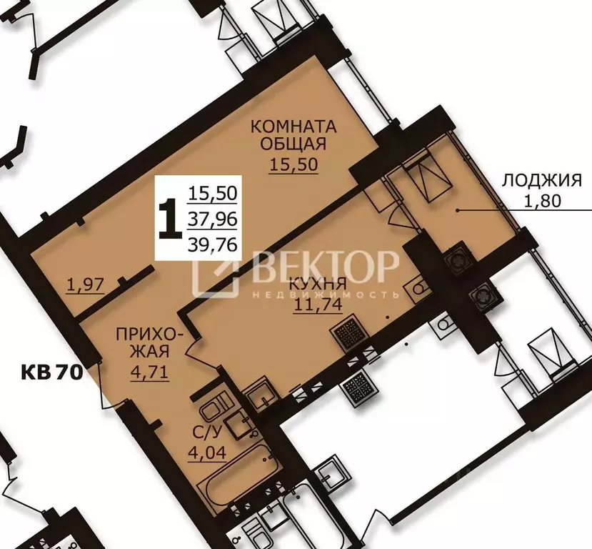 1-к кв. Ивановская область, Иваново ул. Шубиных, 13 (46.0 м) - Фото 1