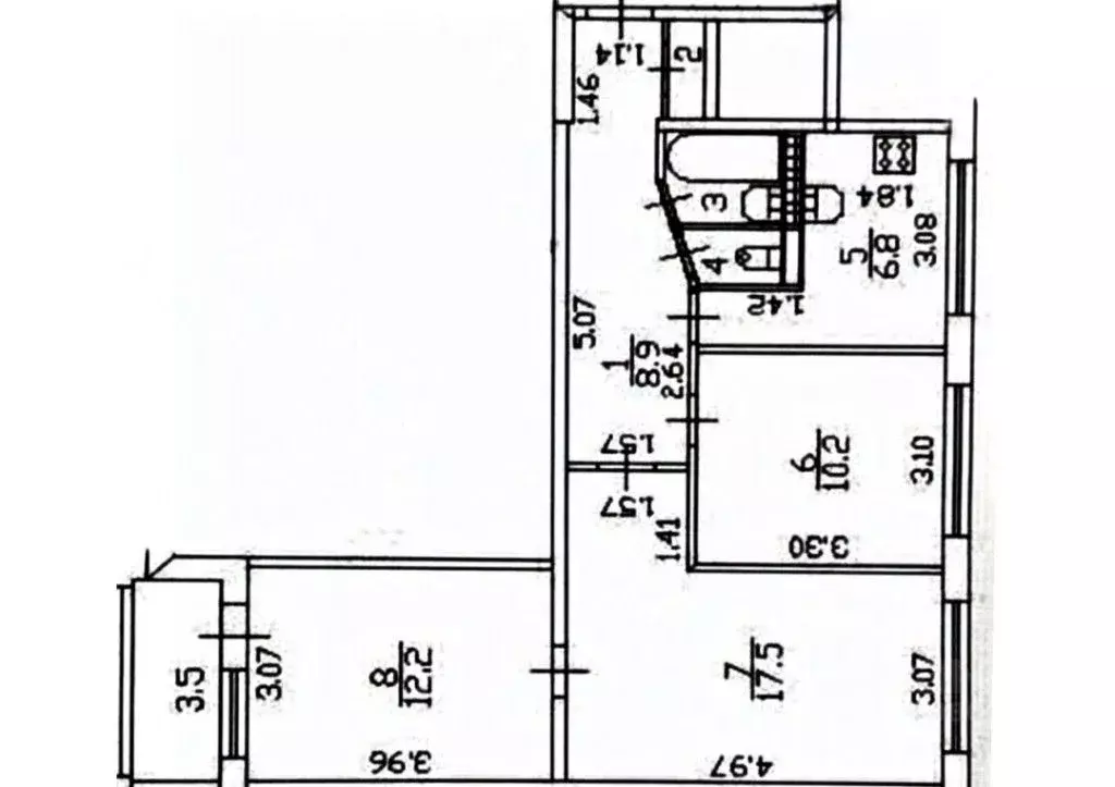 3-к кв. Санкт-Петербург Софийская ул., 20К4 (59.3 м) - Фото 1