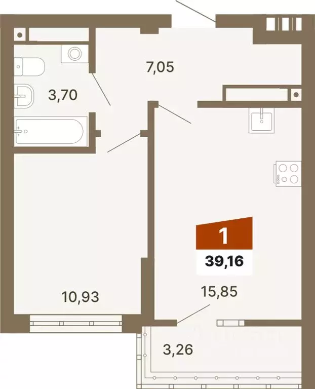 1-к кв. Свердловская область, Екатеринбург ул. Волгоградская, 197 ... - Фото 1