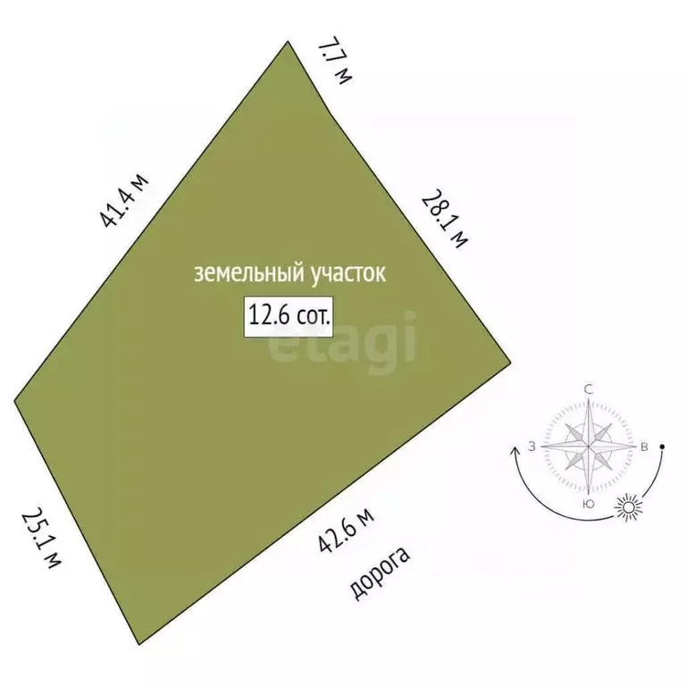 Участок в Мордовия, Зубова Поляна рп ул. Дубравная (12.59 сот.) - Фото 1