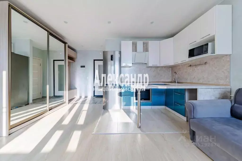 Студия Ленинградская область, Мурино Всеволожский район, бул. ... - Фото 2