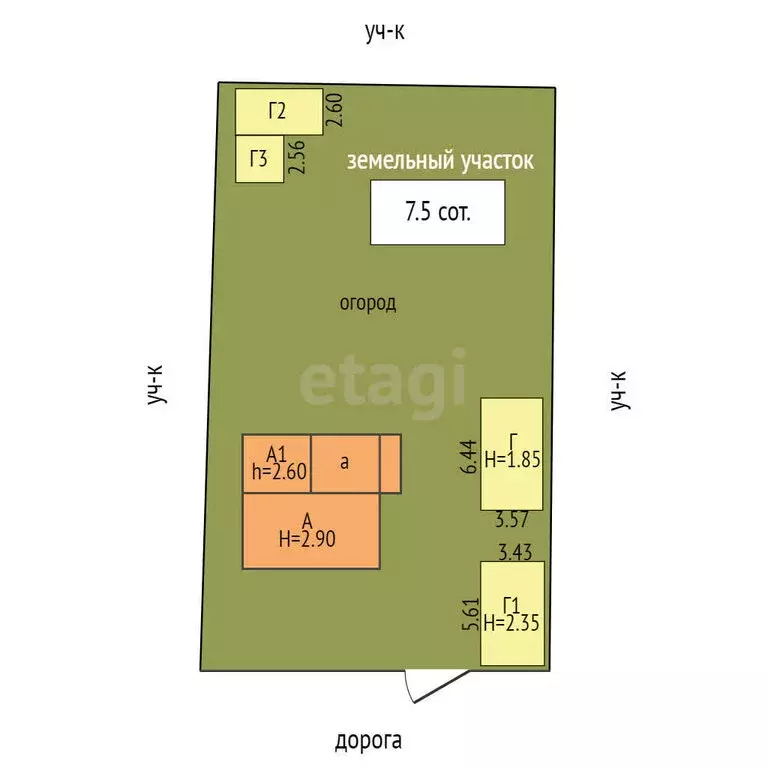 Участок в Альметьевск, Девонская улица (7.5 м) - Фото 1