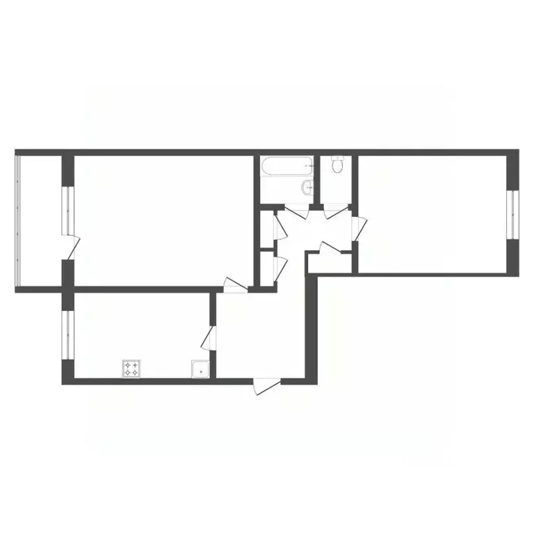 2-к кв. Тюменская область, Тюмень Широтная ул., 111 (50.0 м) - Фото 1