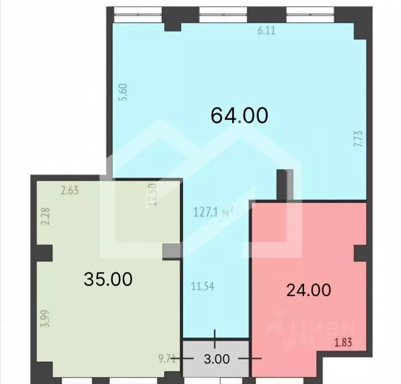 Помещение свободного назначения в Москва Очаковское ш., 5к5 (35 м) - Фото 2