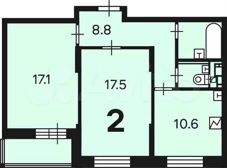 Аукцион: 2-к. квартира, 59,7 м, 6/22 эт. - Фото 0