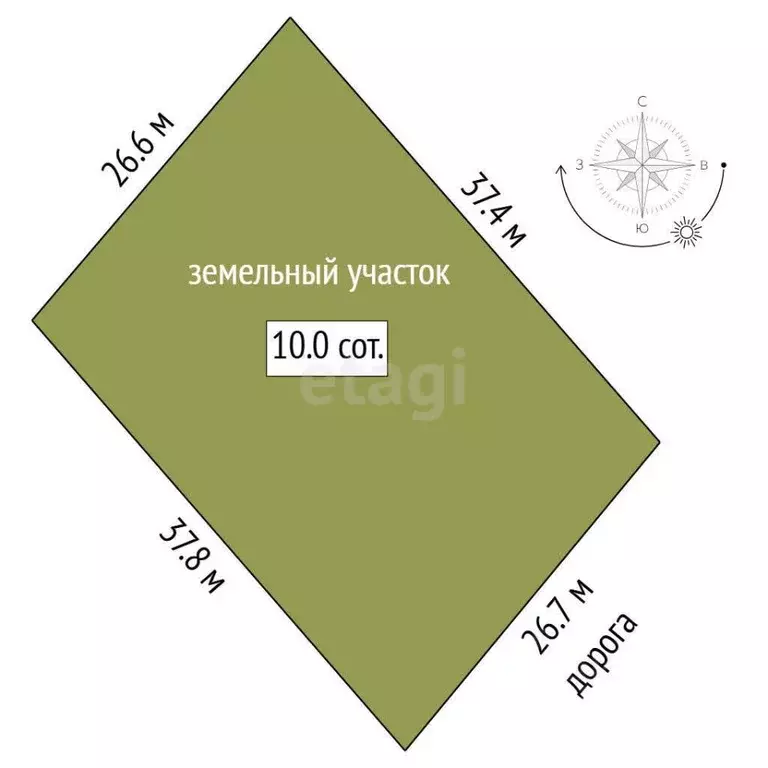 Участок в Тюменская область, Тюменский муниципальный округ, д. ... - Фото 2