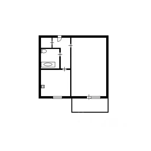 1-к кв. Новосибирская область, Новосибирск ул. Титова, 240/1 (37.2 м) - Фото 1