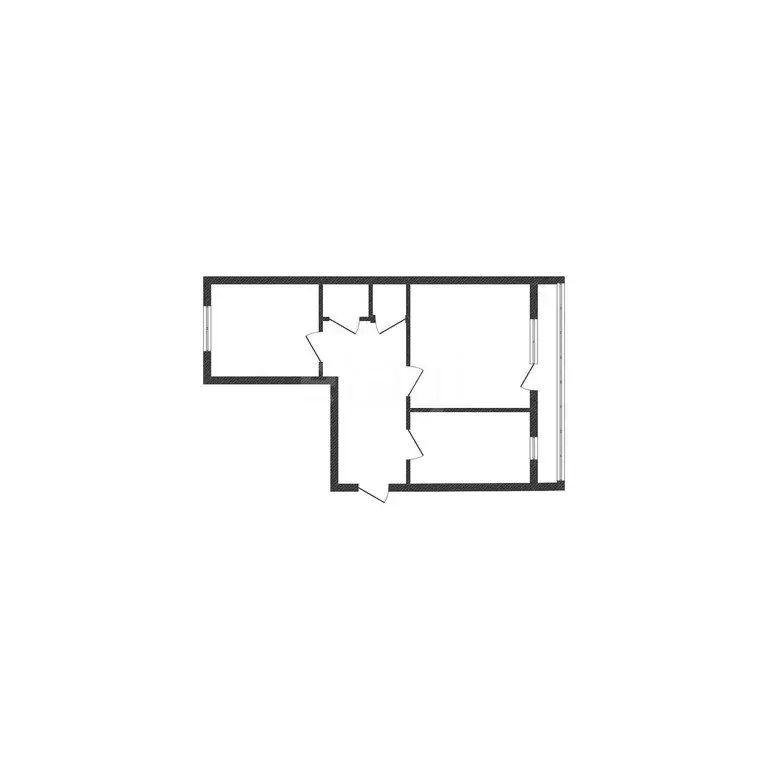 2-комнатная квартира: посёлок Эммаусс, 33 (50.3 м) - Фото 1