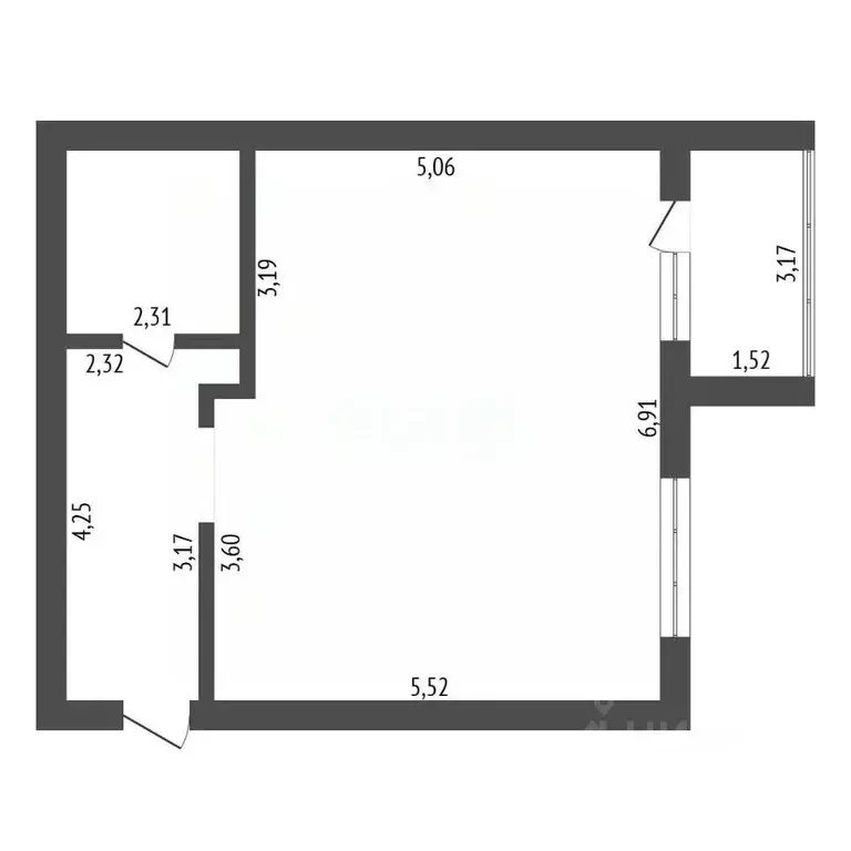 1-к кв. Амурская область, Благовещенск Политехническая ул., 22 (49.9 ... - Фото 2