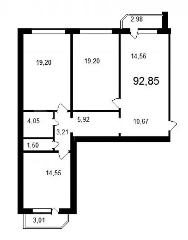 3-к кв. Тюменская область, Тюмень ул. Федюнинского, 54к2 (98.2 м) - Фото 0