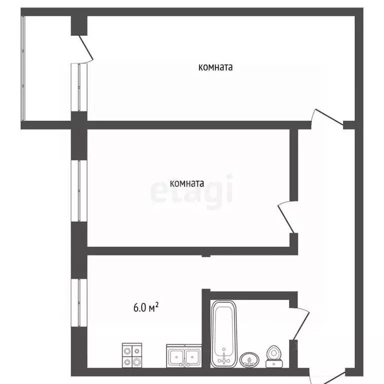 2-к кв. Владимирская область, Муром ул. Артема, 1А (43.7 м) - Фото 1