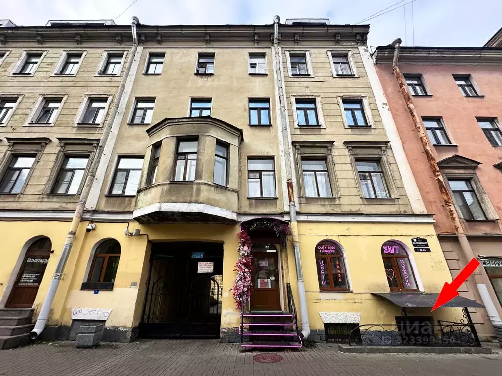 Помещение свободного назначения в Санкт-Петербург ул. Маяковского, ... - Фото 2